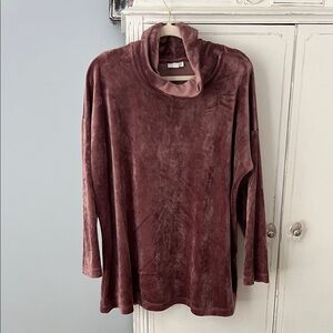 J. Jill Velvet Cowl Neck Sweater - Dusty Rose